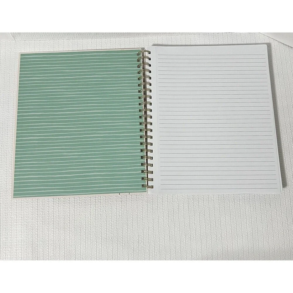 HOME is Where My PLANTS Are Hardcover Spiral Notebook Journal Pink Gold Lined